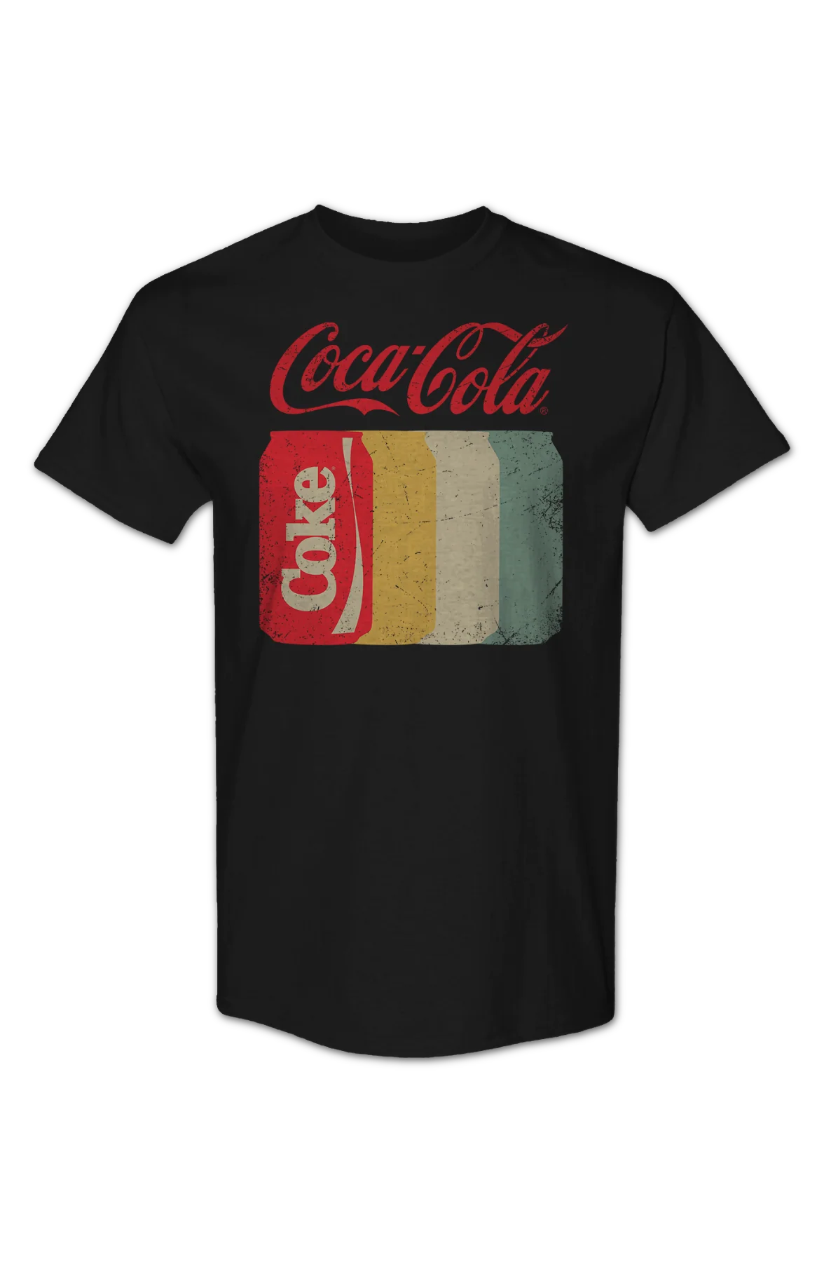 Retro Coke Can Reverberation Coca-Cola T-Shirt - Image 2