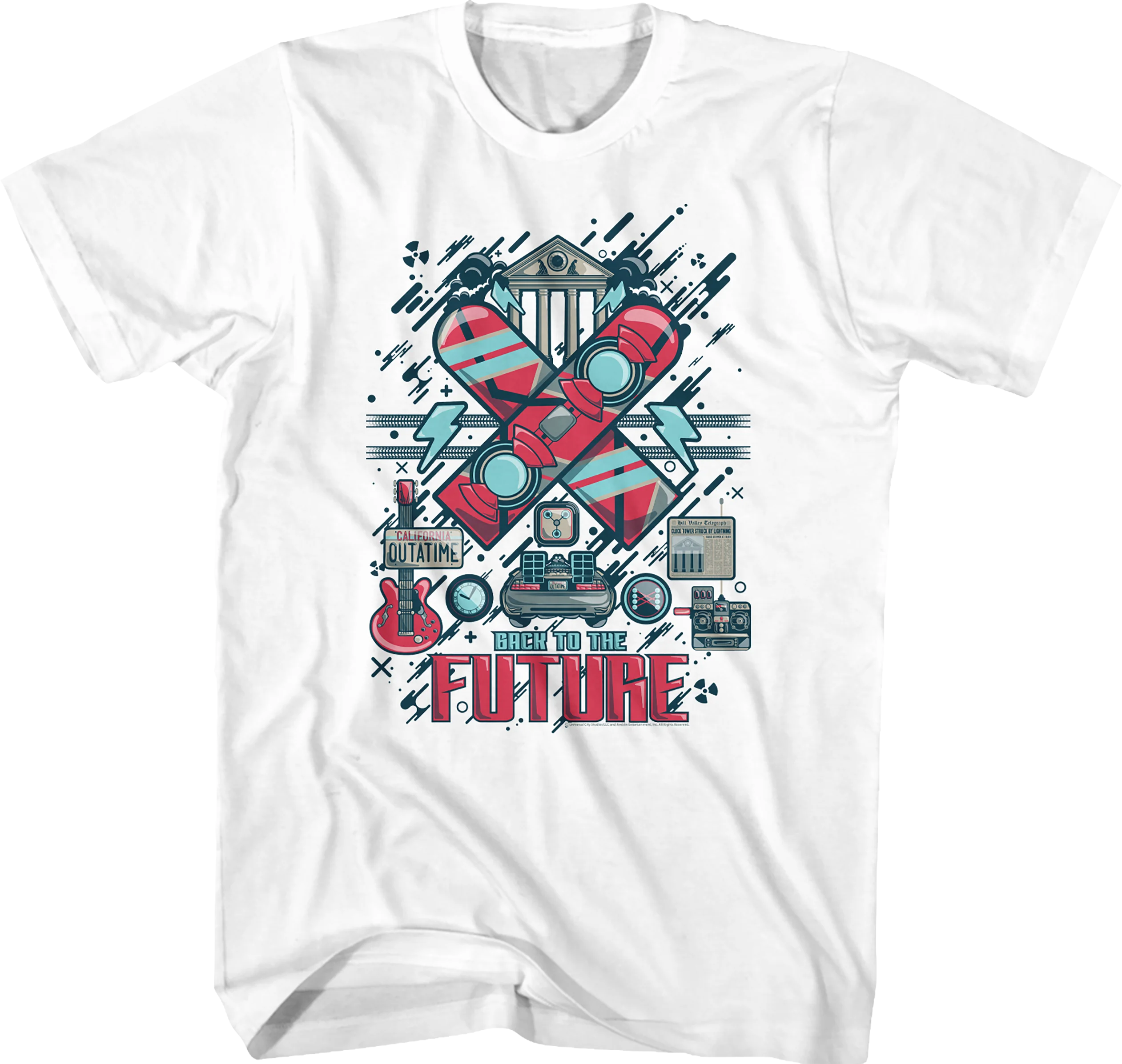 Retro Collage Back To The Future T-Shirt