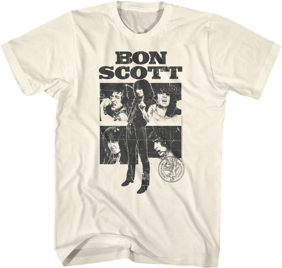 Retro Collage Bon Scott T-Shirt