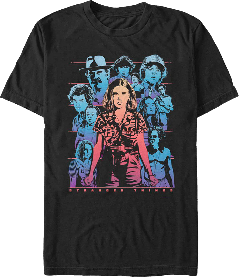 Retro Collage Stranger Things T-Shirt