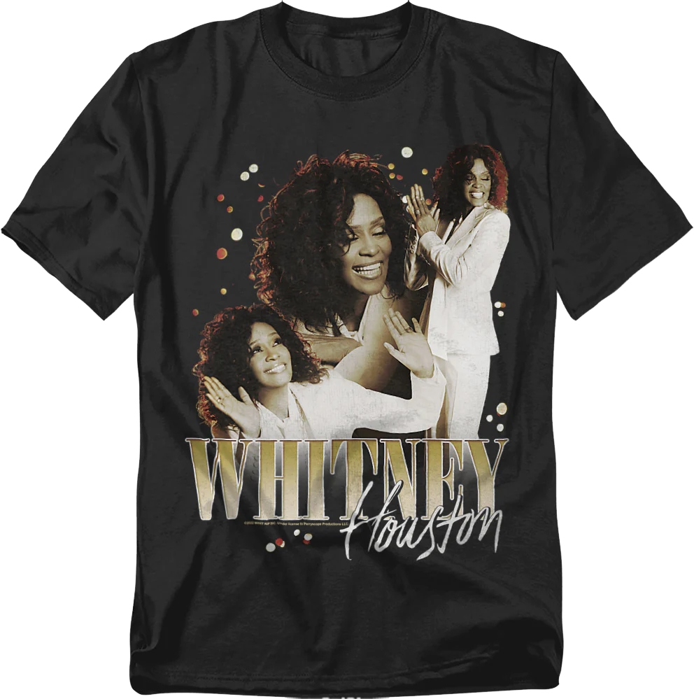 Retro Collage Whitney Houston T-Shirt