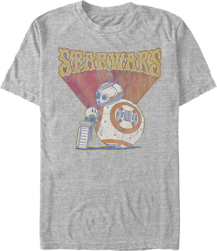 Retro D-O And BB-8 Star Wars T-Shirt