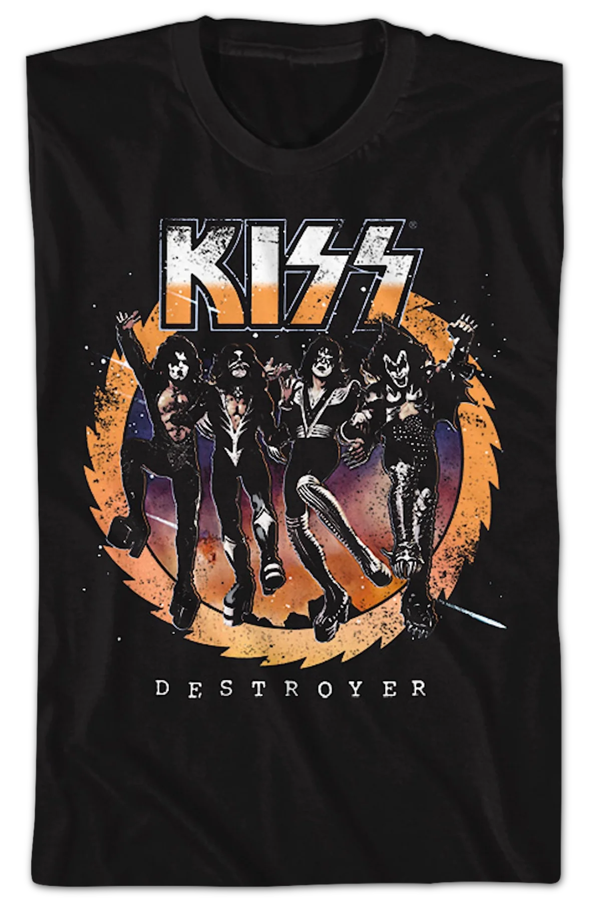 Retro Destroyer Front & Back KISS T-Shirt - Image 2