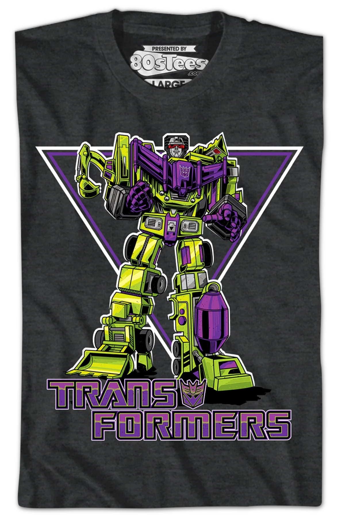 Retro Devastator Transformers T-Shirt - Image 2