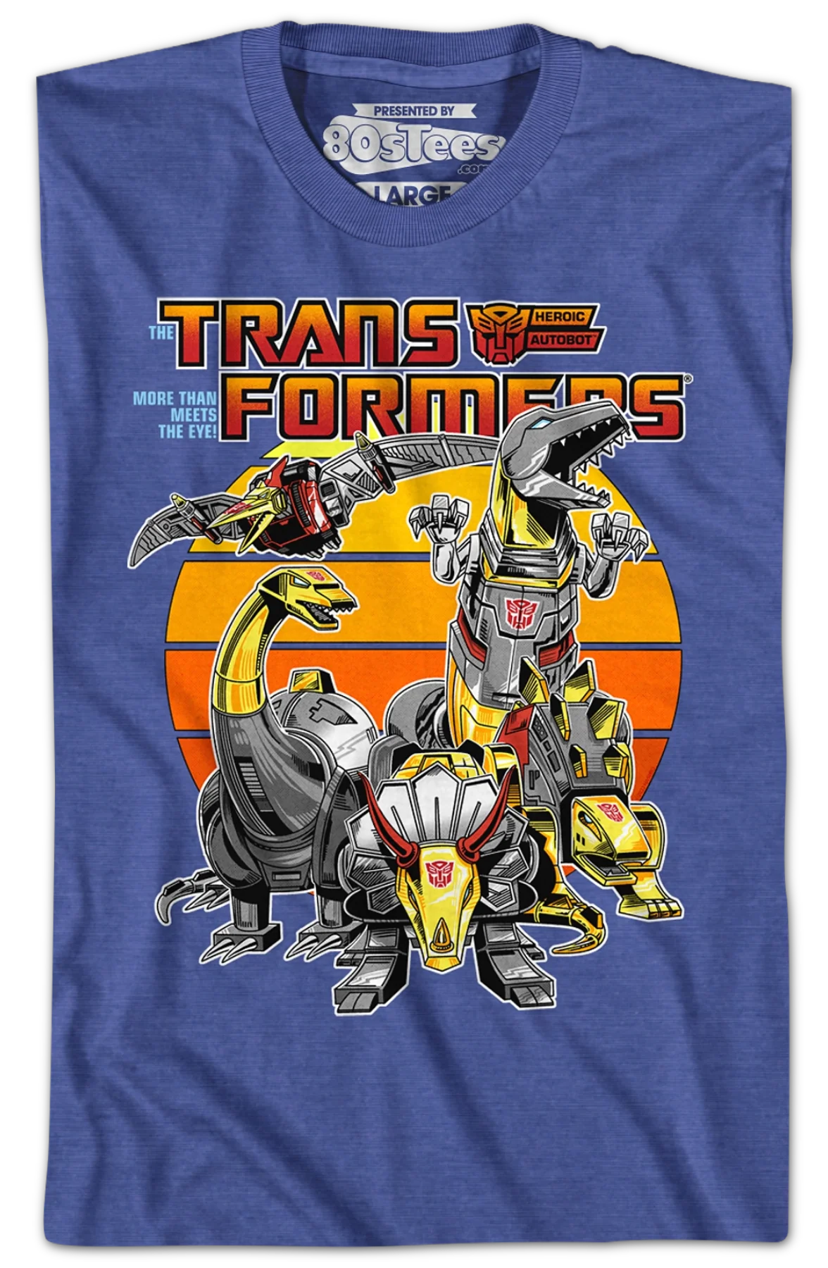 Retro Dinobots Transformers T-Shirt - Image 2