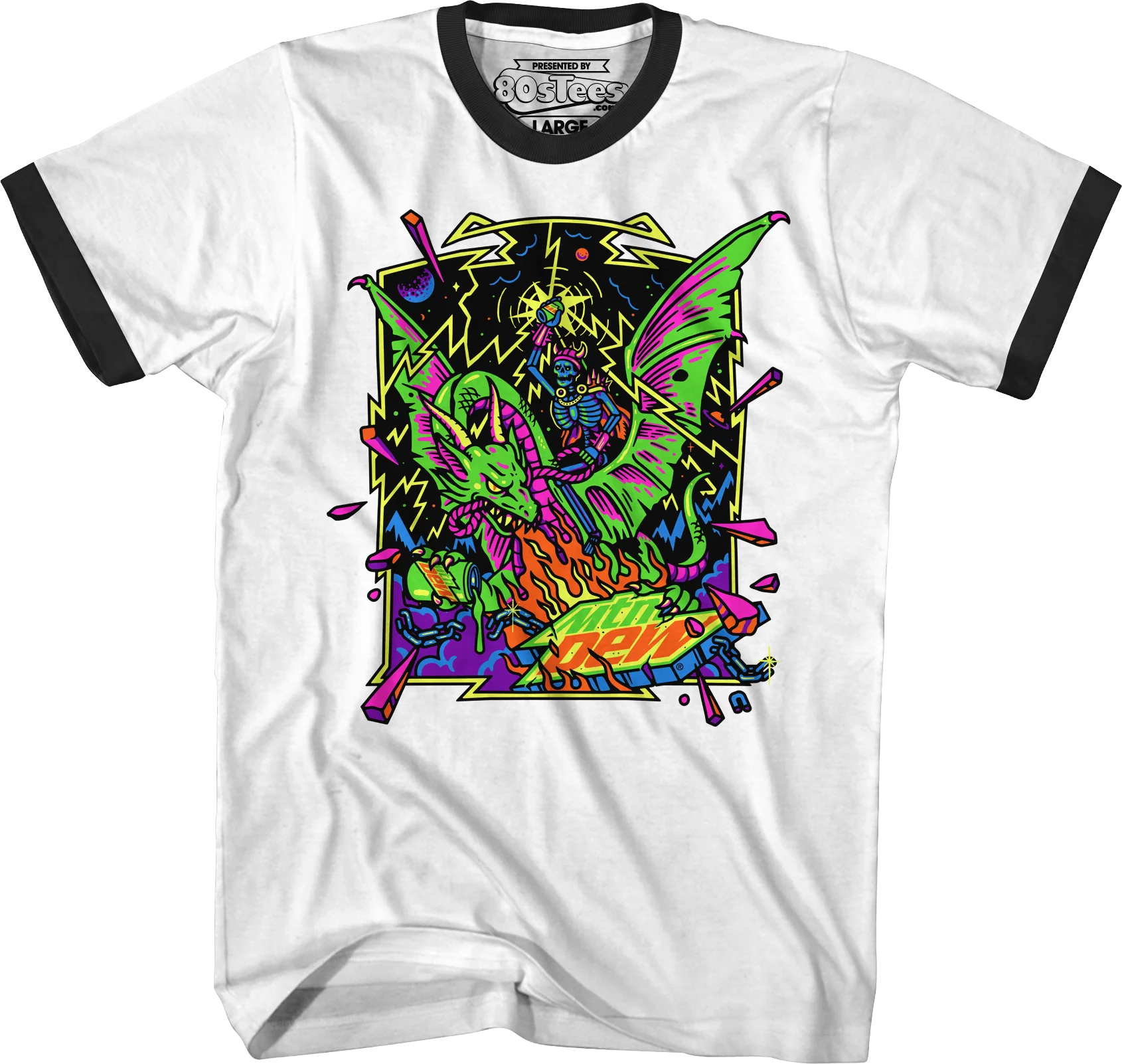 Retro Dragon Mountain Dew T-Shirt - Image 3