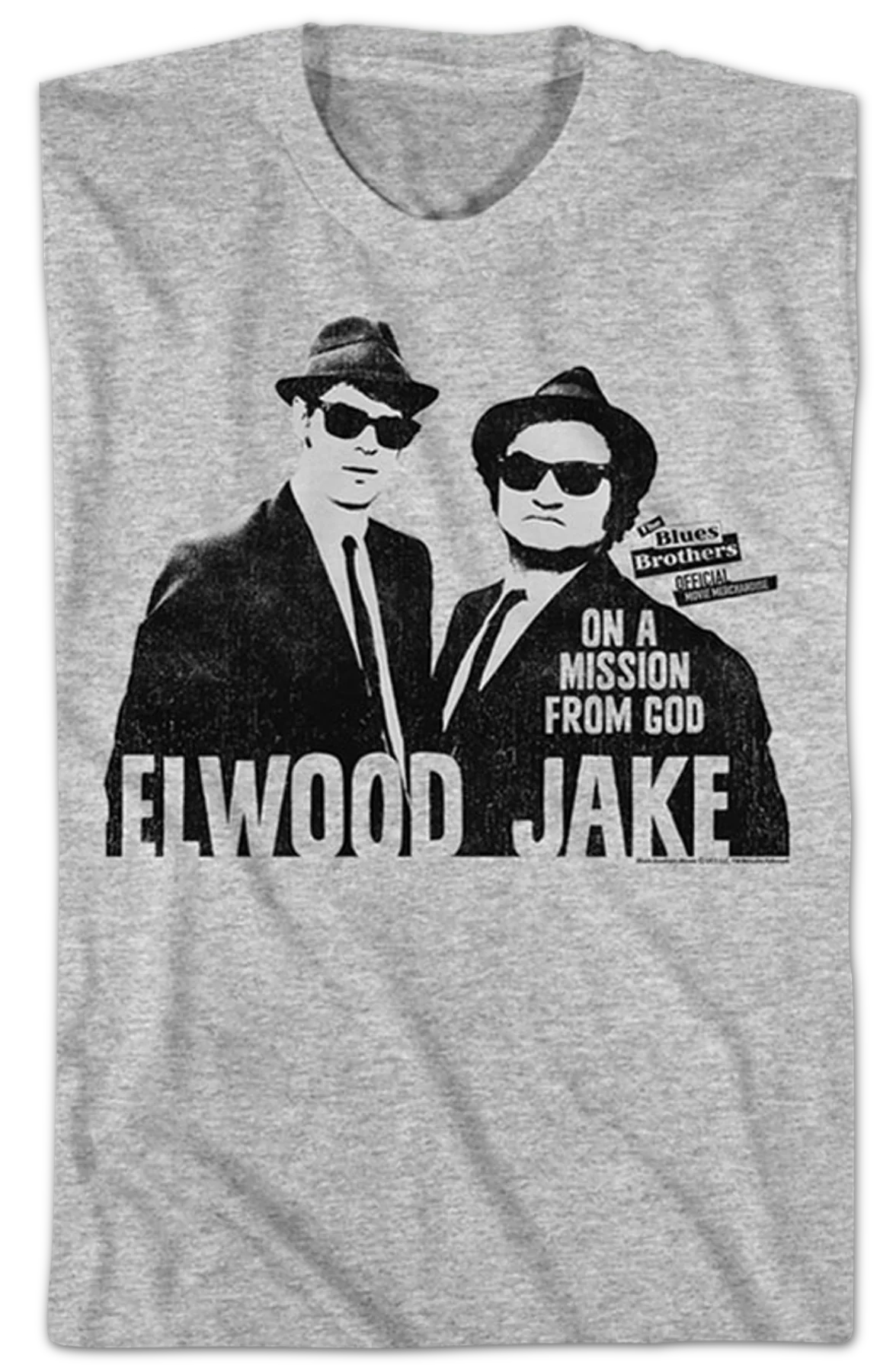 Retro Elwood And Jake Blues Brothers T-Shirt - Image 2