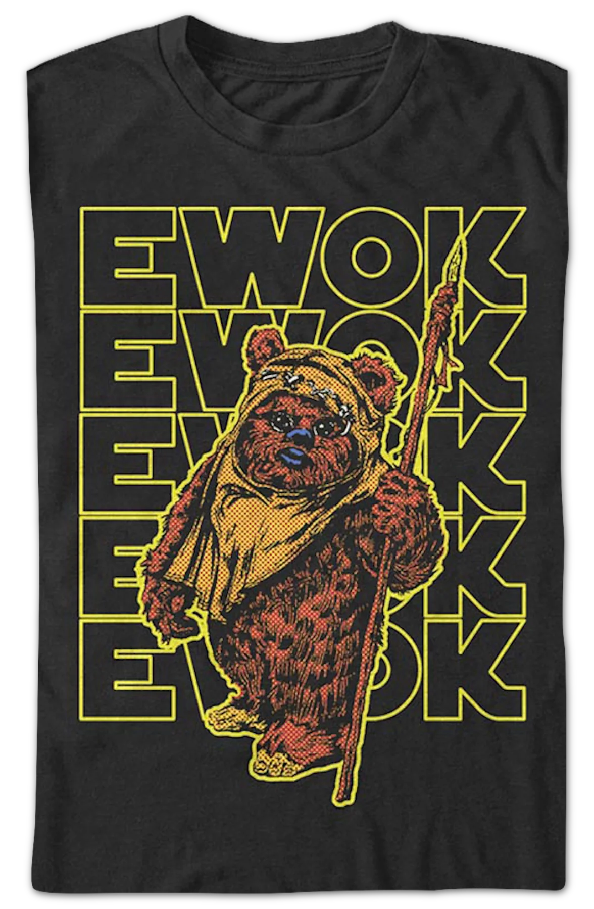 Retro Ewok Star Wars T-Shirt - Image 2