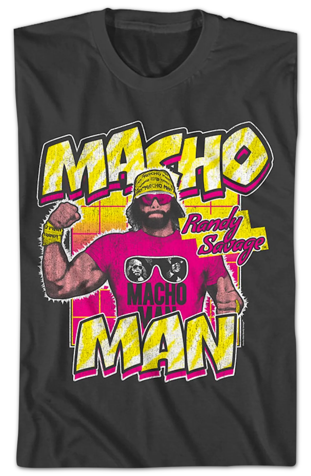 Retro Flex Macho Man Randy Savage T-Shirt - Image 2