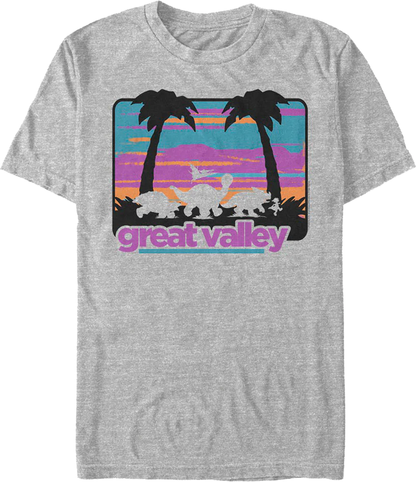 Retro Great Valley Silhouettes Land Before Time T-Shirt