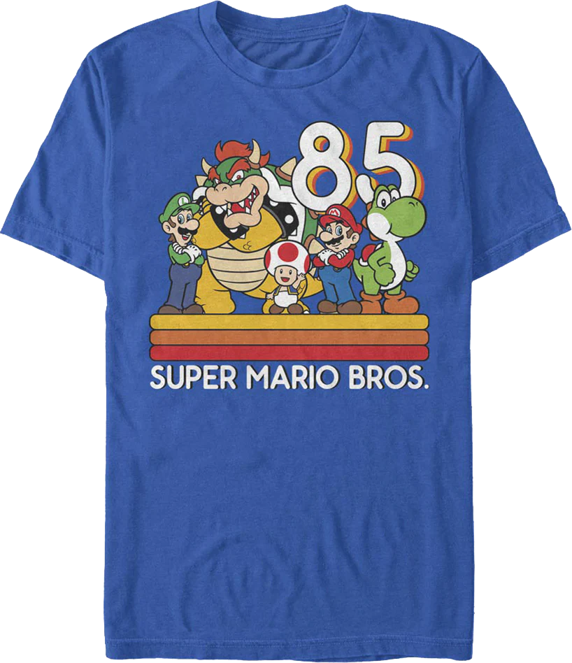 Retro Group Photo Super Mario Bros. T-Shirt