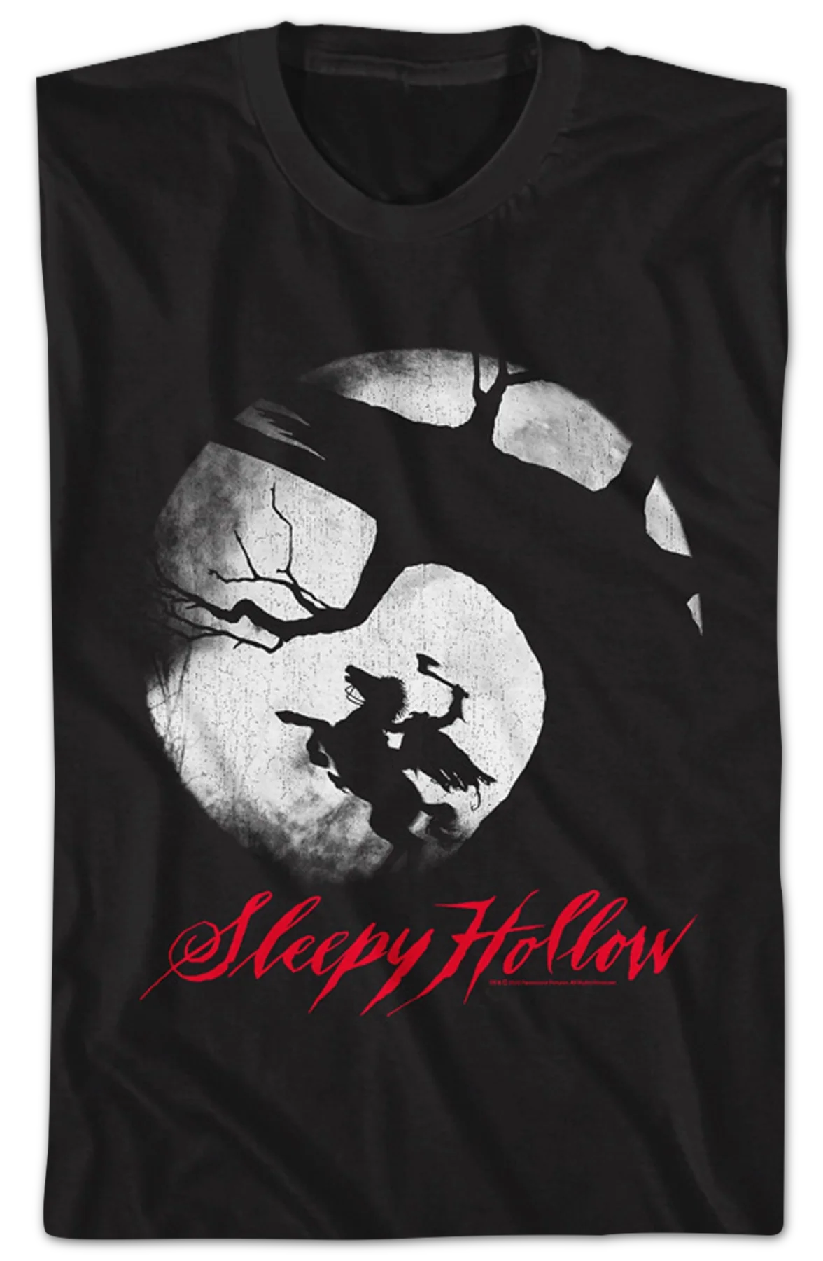 Retro Headless Horseman Silhouette Sleepy Hollow T-Shirt - Image 2