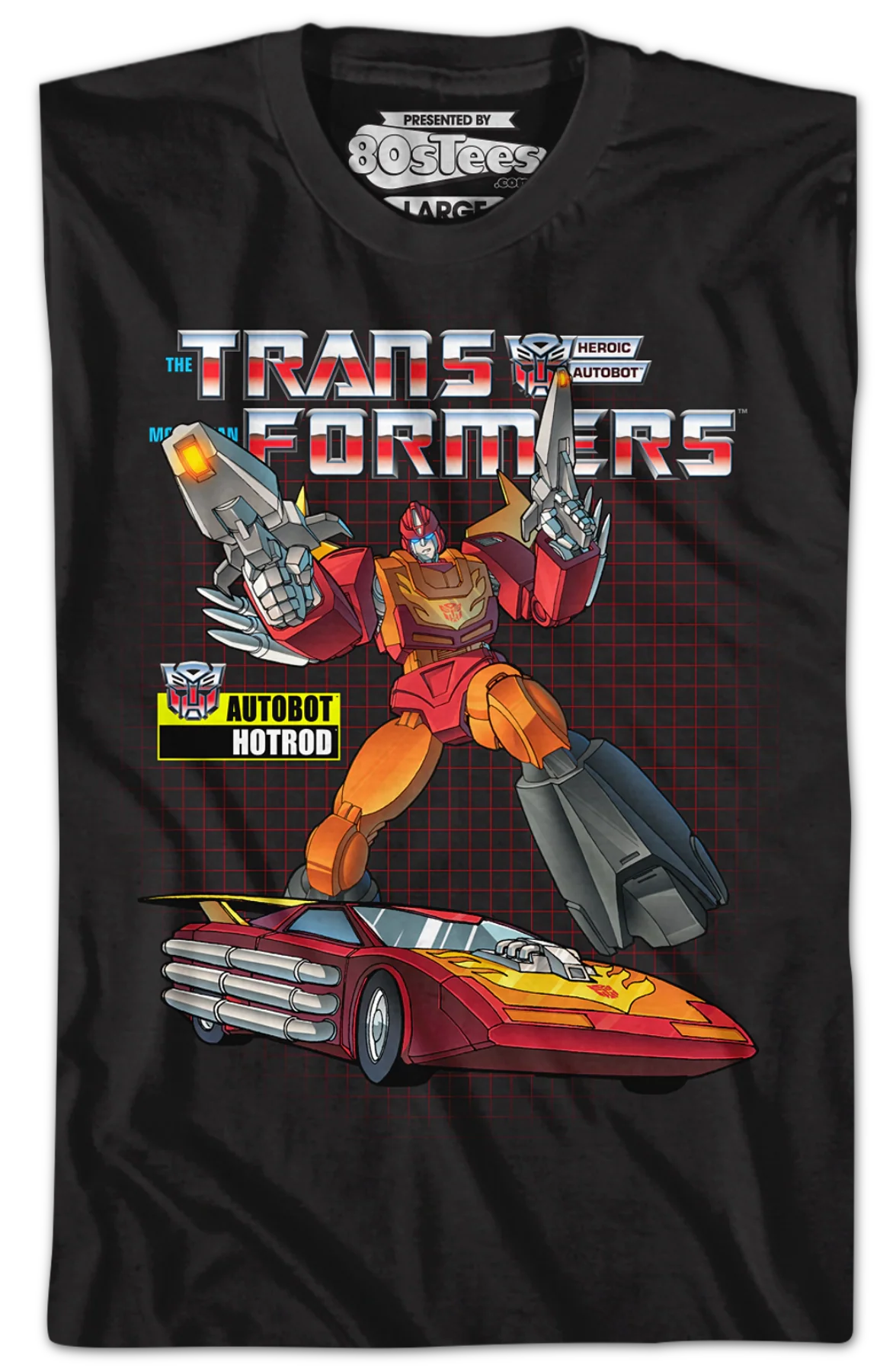 Retro Hot Rod Transformers T-Shirt - Image 2