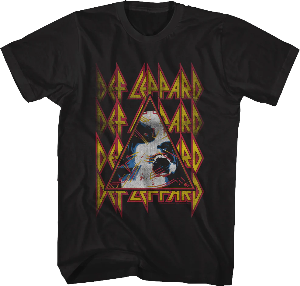 Retro Hysteria Triangle Def Leppard T-Shirt