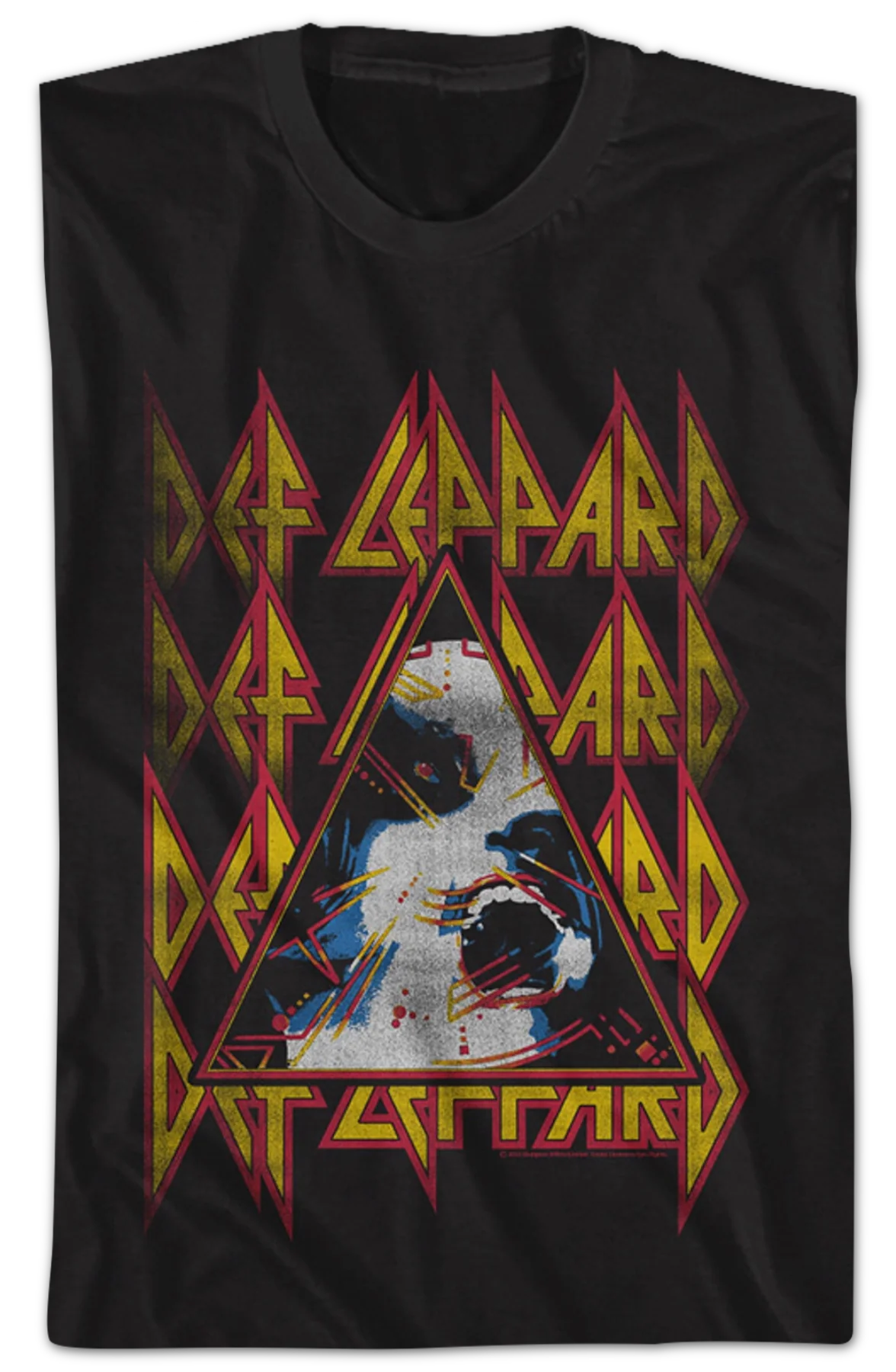 Retro Hysteria Triangle Def Leppard T-Shirt - Image 2