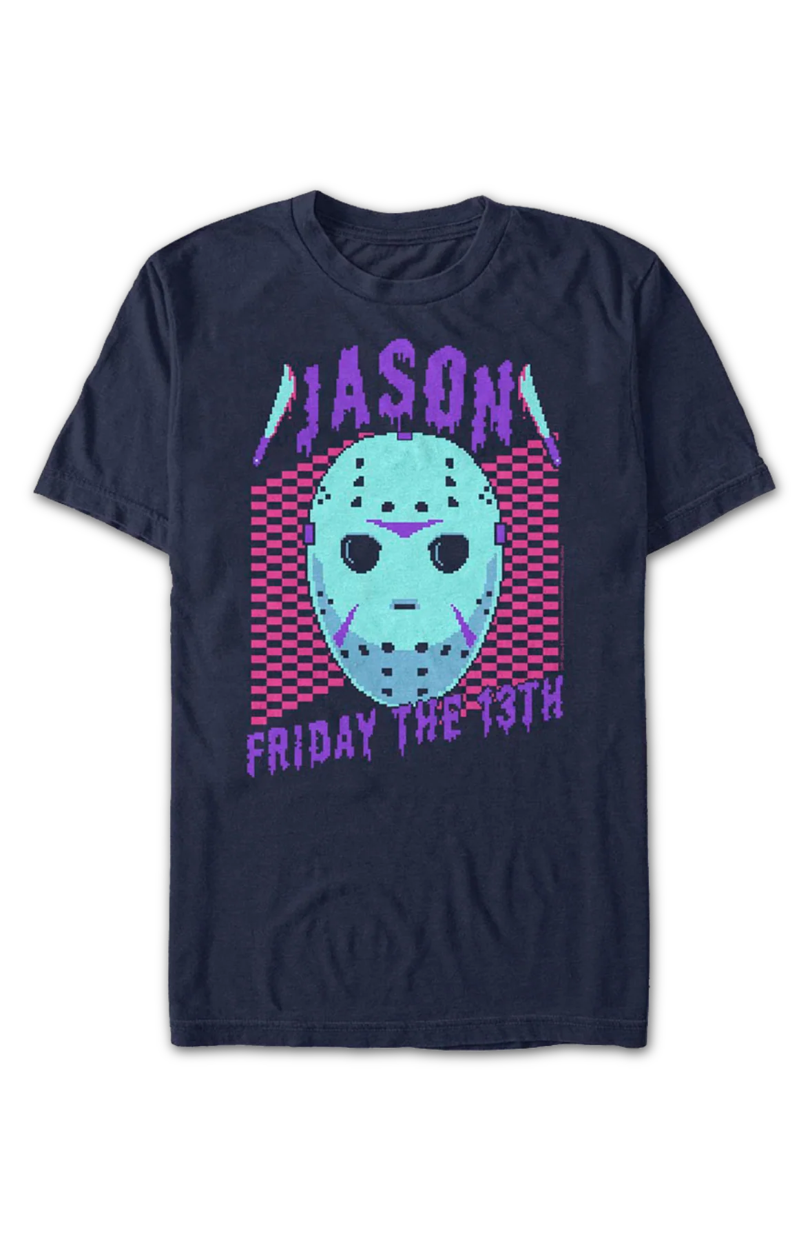 Retro Jason Hockey Mask Friday the 13th T-Shirt - Image 2