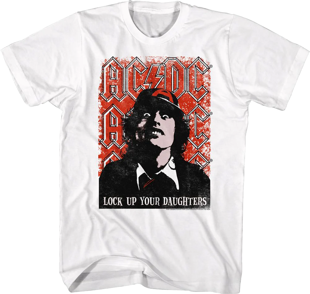 Retro Lock Up Your Daughters ACDC Shirt