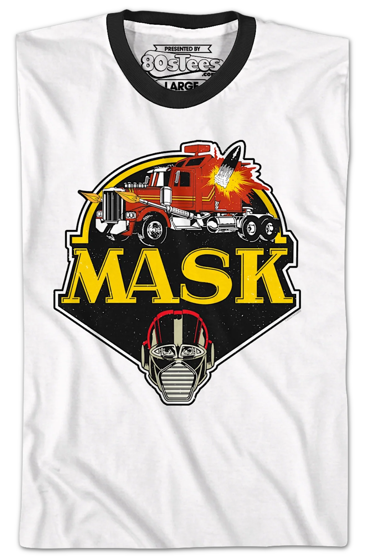 Retro Logo MASK Ringer Shirt - Image 2