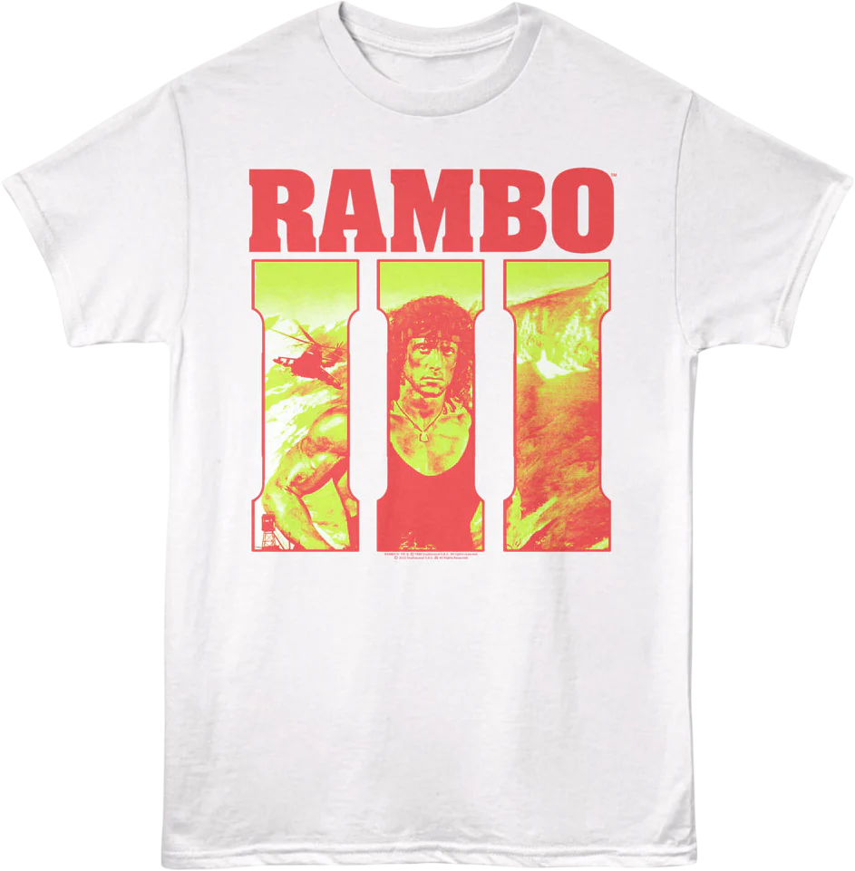 Retro Logo Rambo III T-Shirt