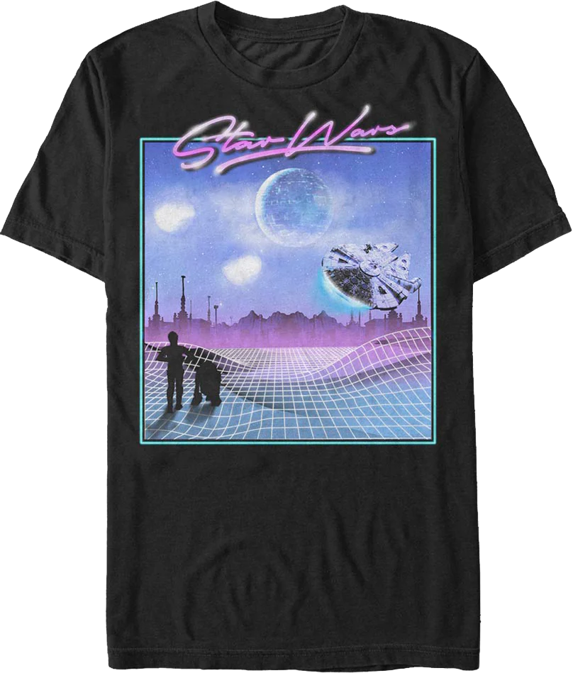 Retro Millennium Falcon Flight Star Wars T-Shirt