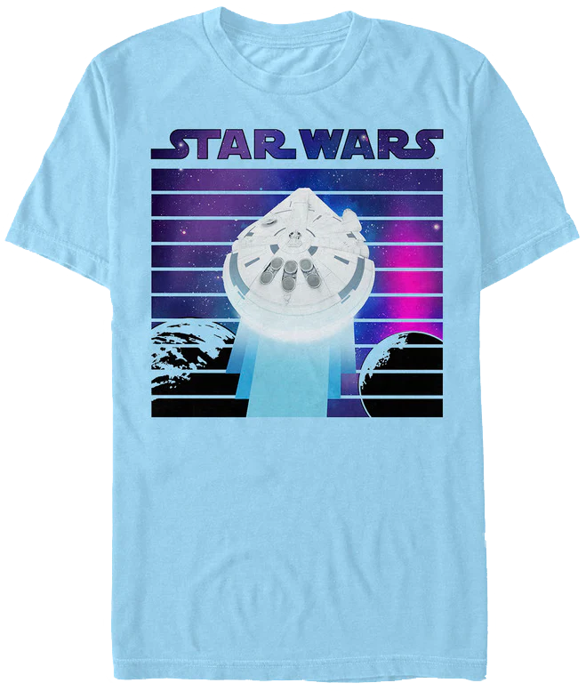 Retro Millennium Falcon Solo Star Wars T-Shirt