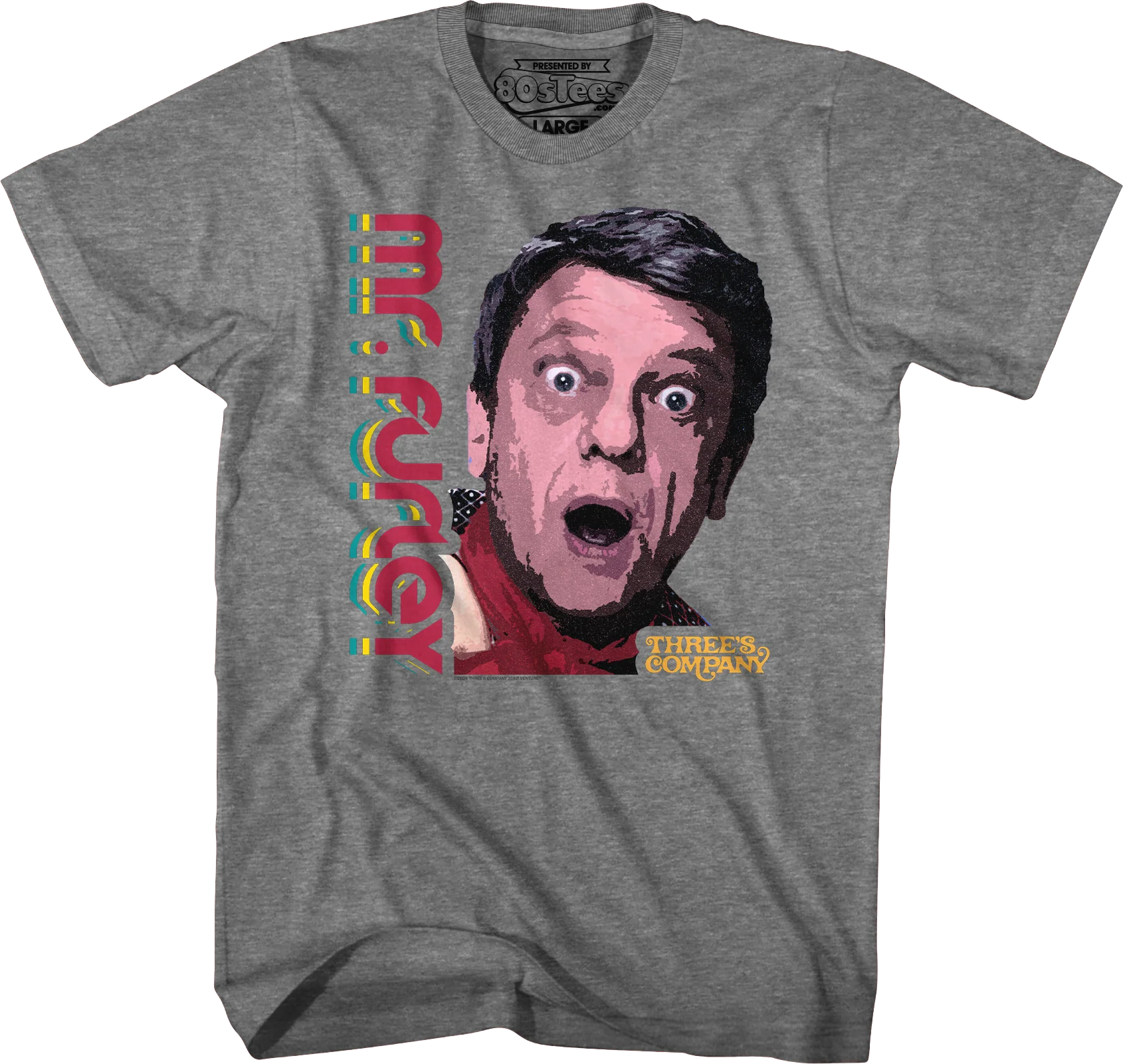 Retro Mr. Furley Three's Company T-Shirt - Image 3