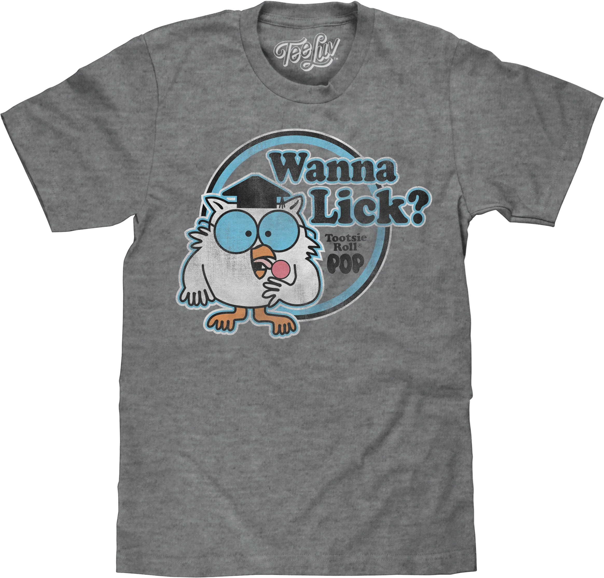 Retro Mr. Owl Wanna Lick? Tootsie Pop T-Shirt