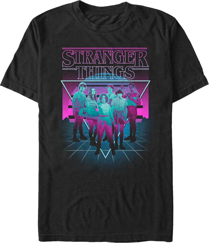 Retro Neon Stranger Things T-Shirt