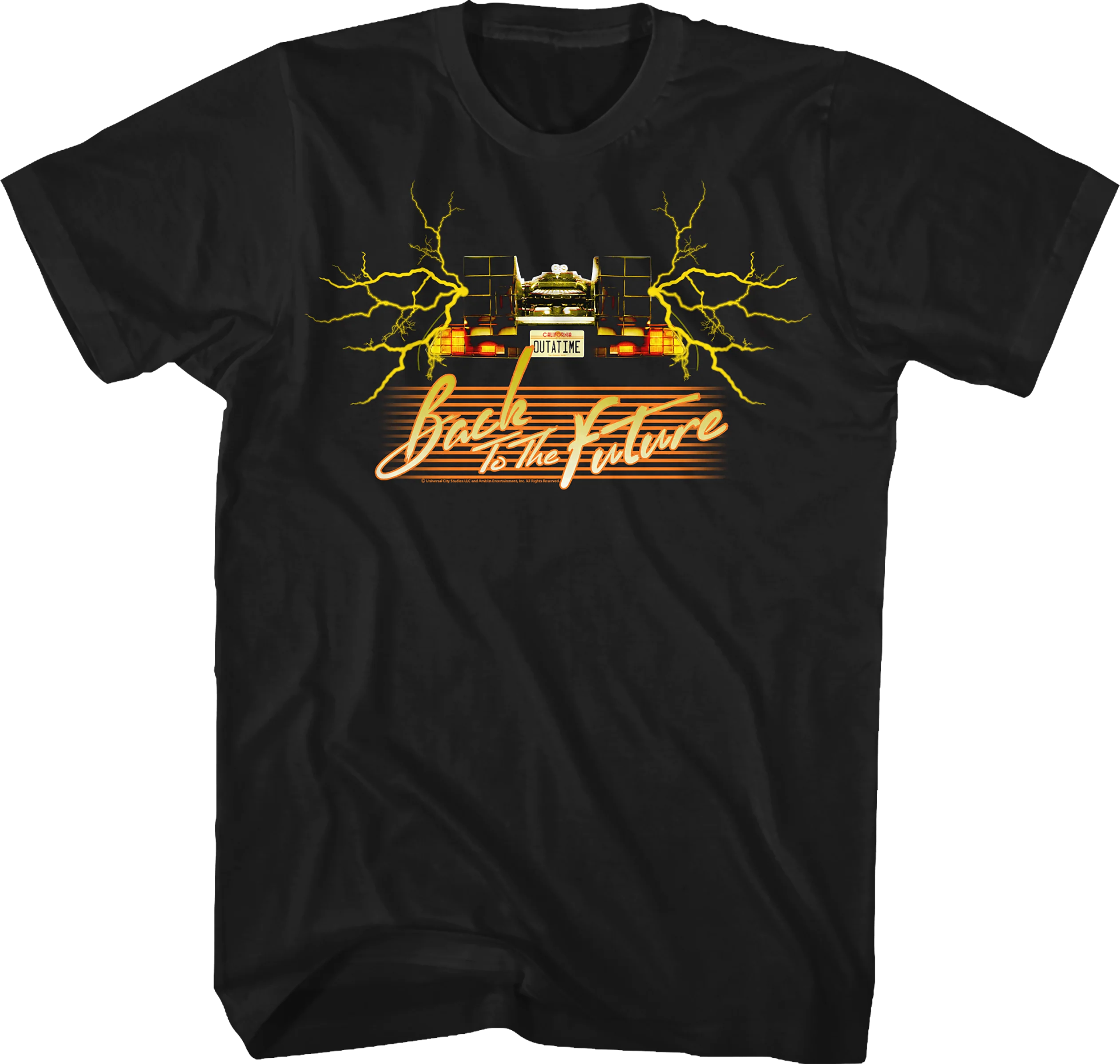 Retro OUTATIME Back To The Future T-Shirt
