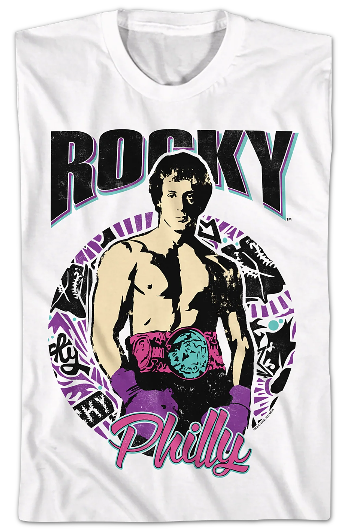 Retro Philly Impression Rocky T-Shirt - Image 2