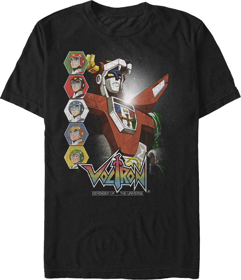 Retro Pilots And Robot Voltron T-Shirt