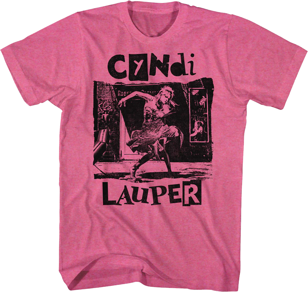Retro Pink She's So Unusual Cyndi Lauper T-Shirt