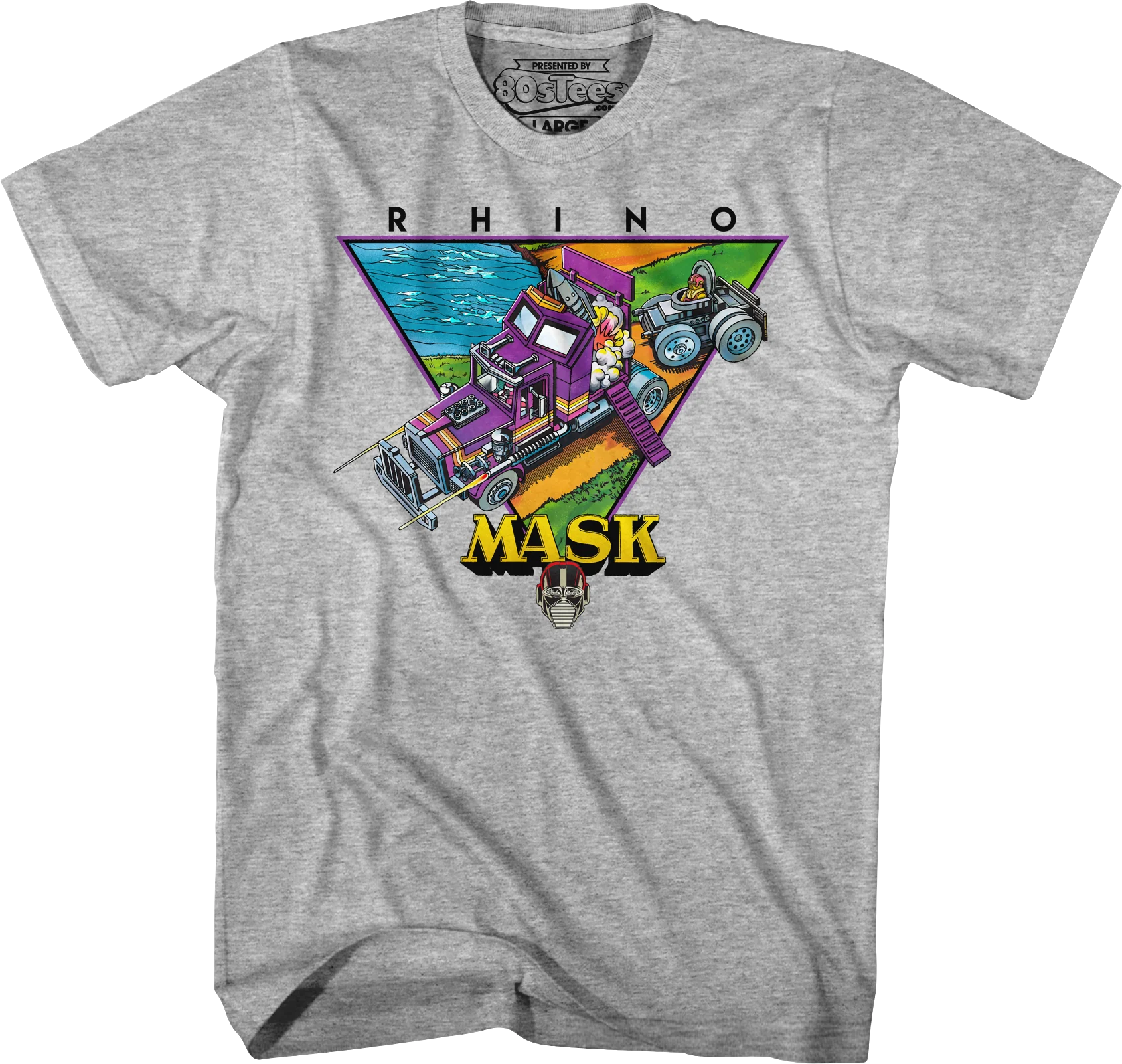 Retro Rhino MASK T-Shirt