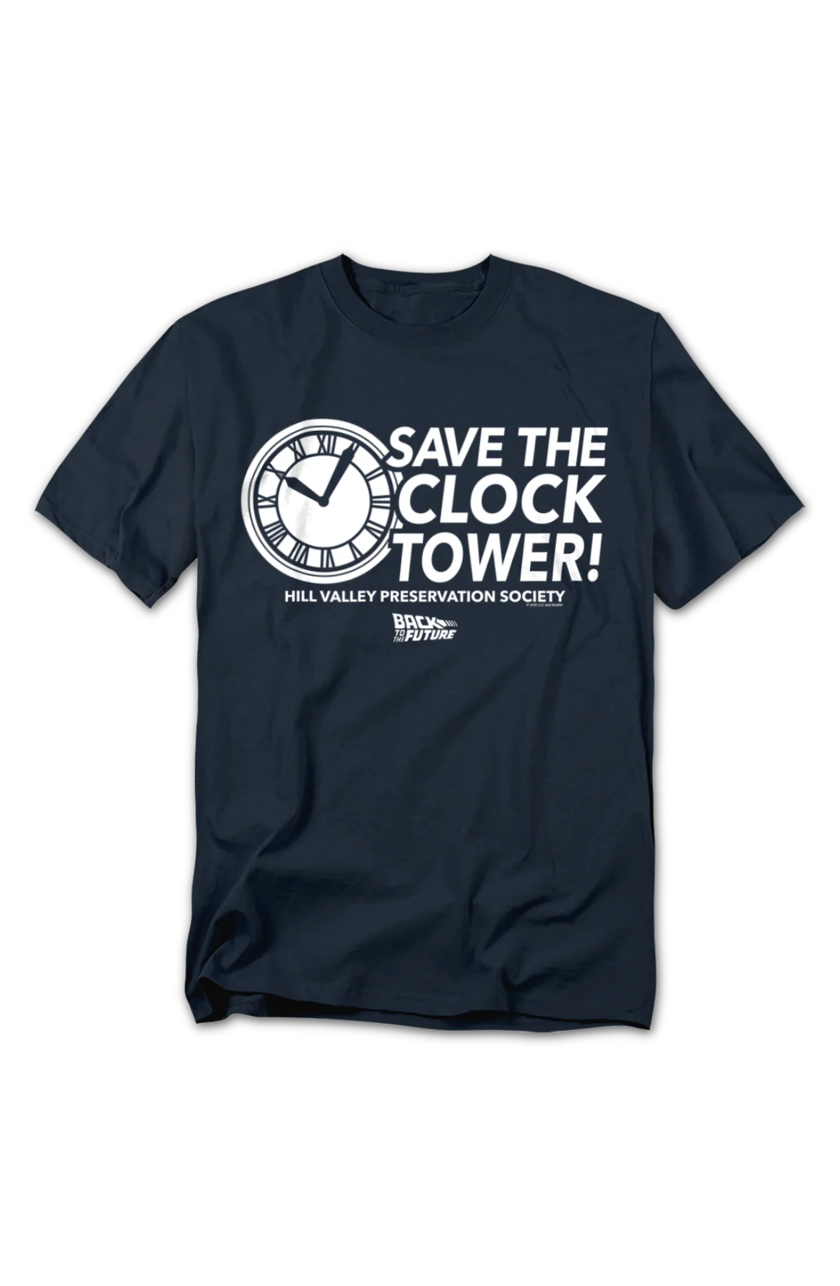 Retro Save The Clock Tower Back To The Future T-Shirt - Image 2