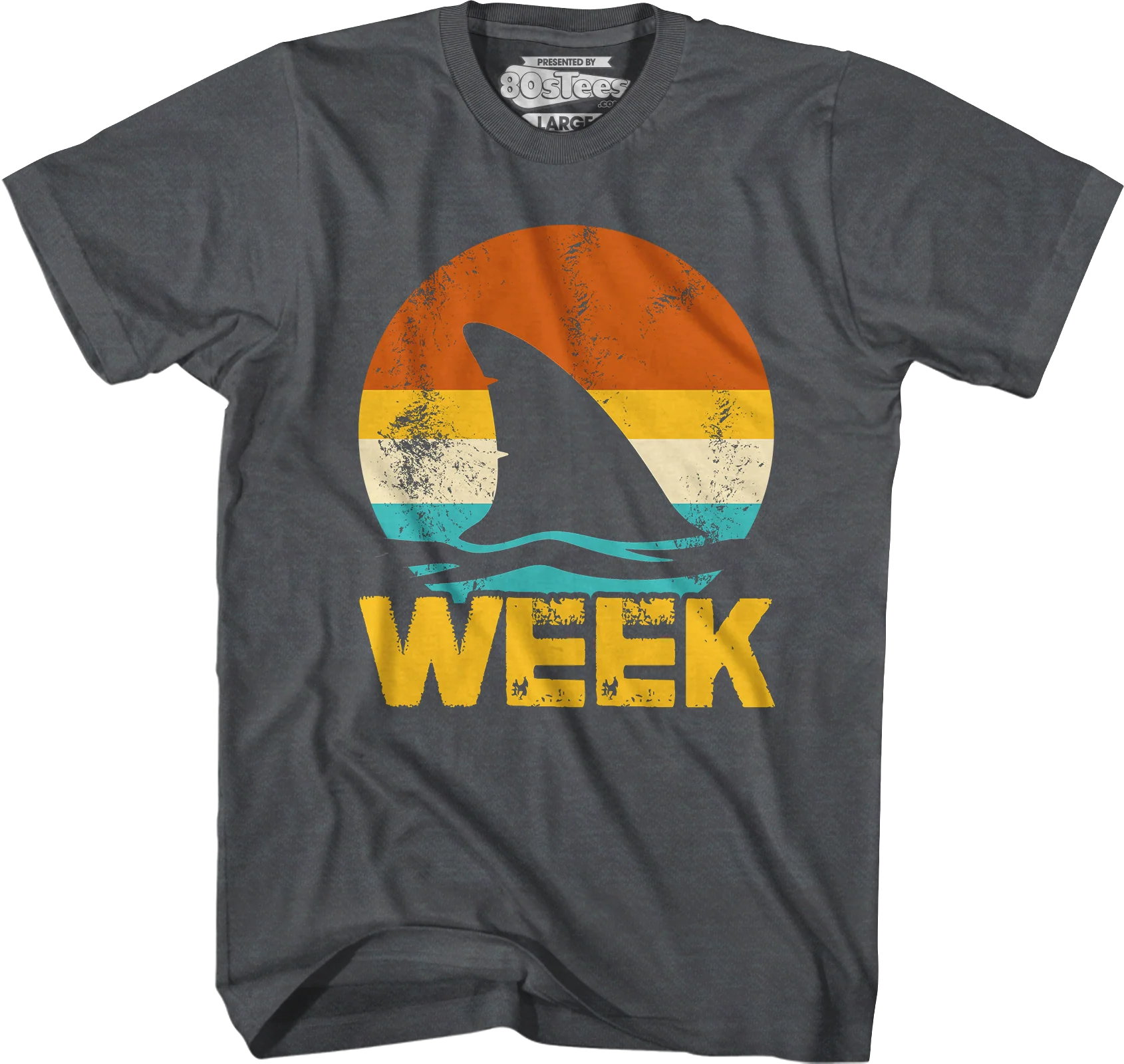 Retro Shark Week T-Shirt - Image 4