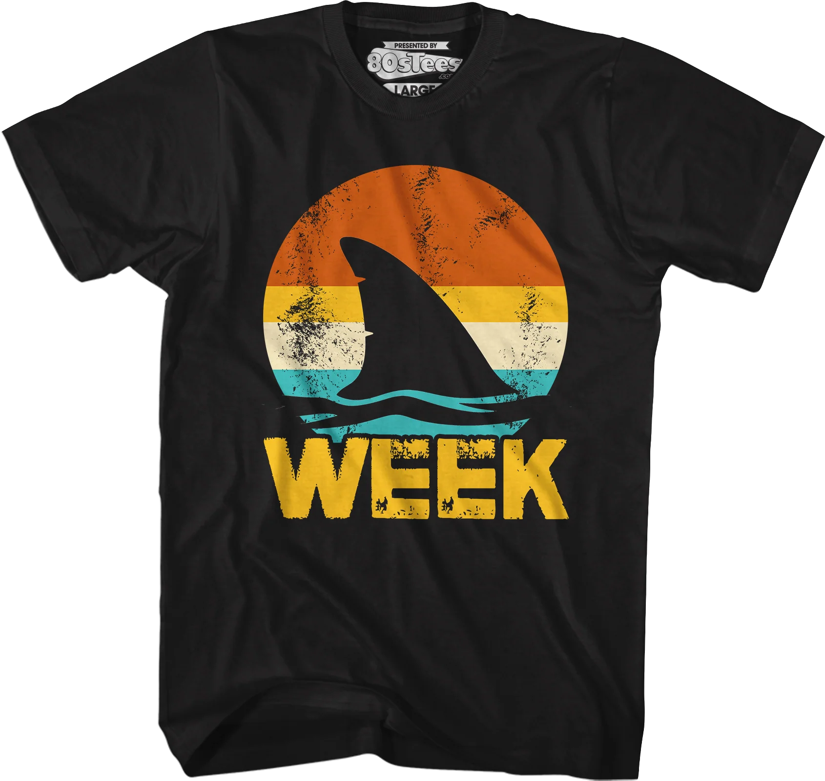 Retro Shark Week T-Shirt - Image 5