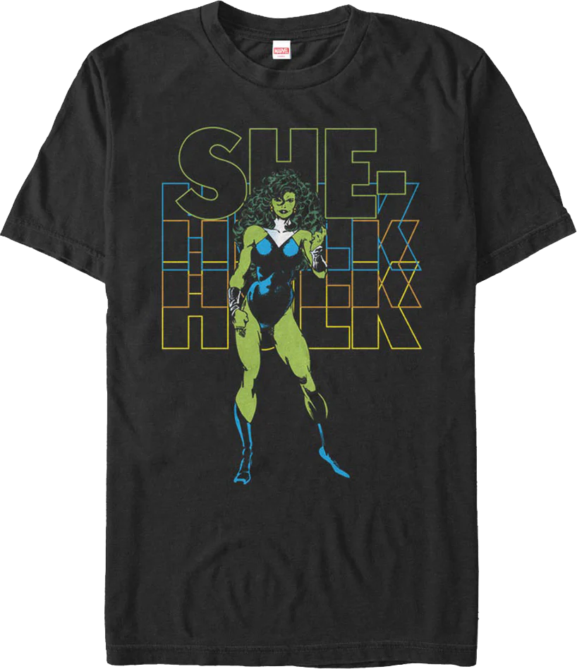 Retro She-Hulk Marvel Comics T-Shirt