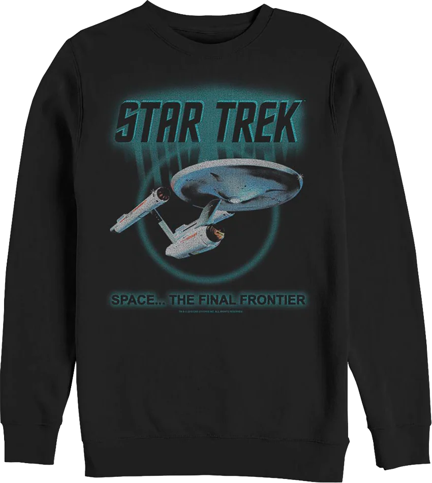 Retro Space The Final Frontier Star Trek Sweatshirt