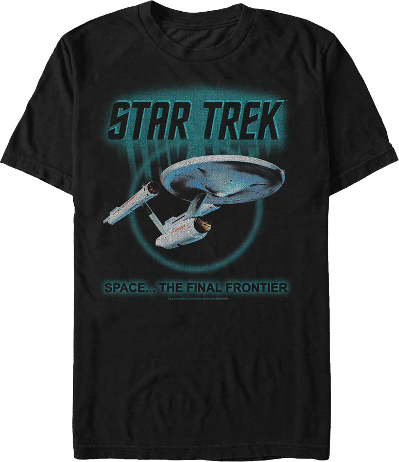 Retro Space The Final Frontier Star Trek T-Shirt