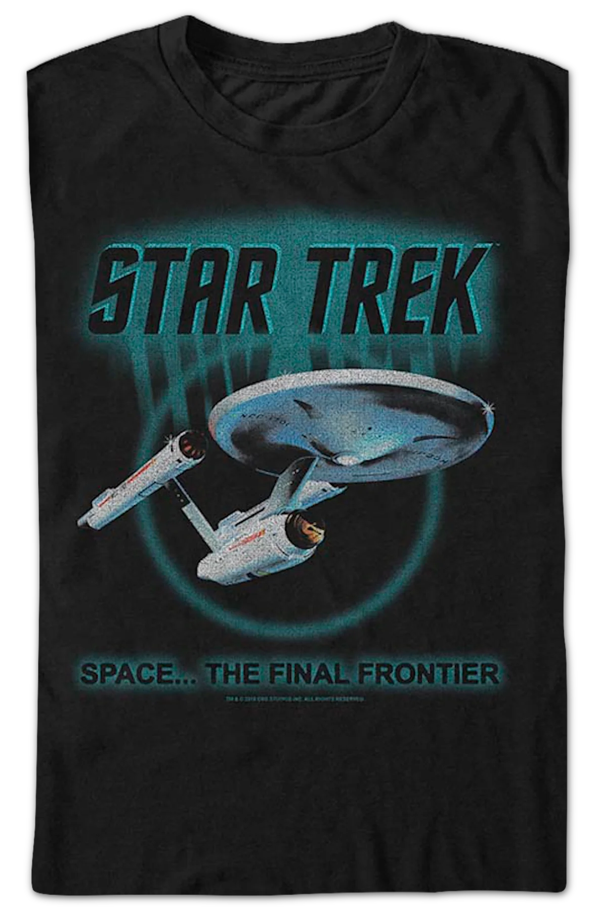 Retro Space The Final Frontier Star Trek T-Shirt - Image 2