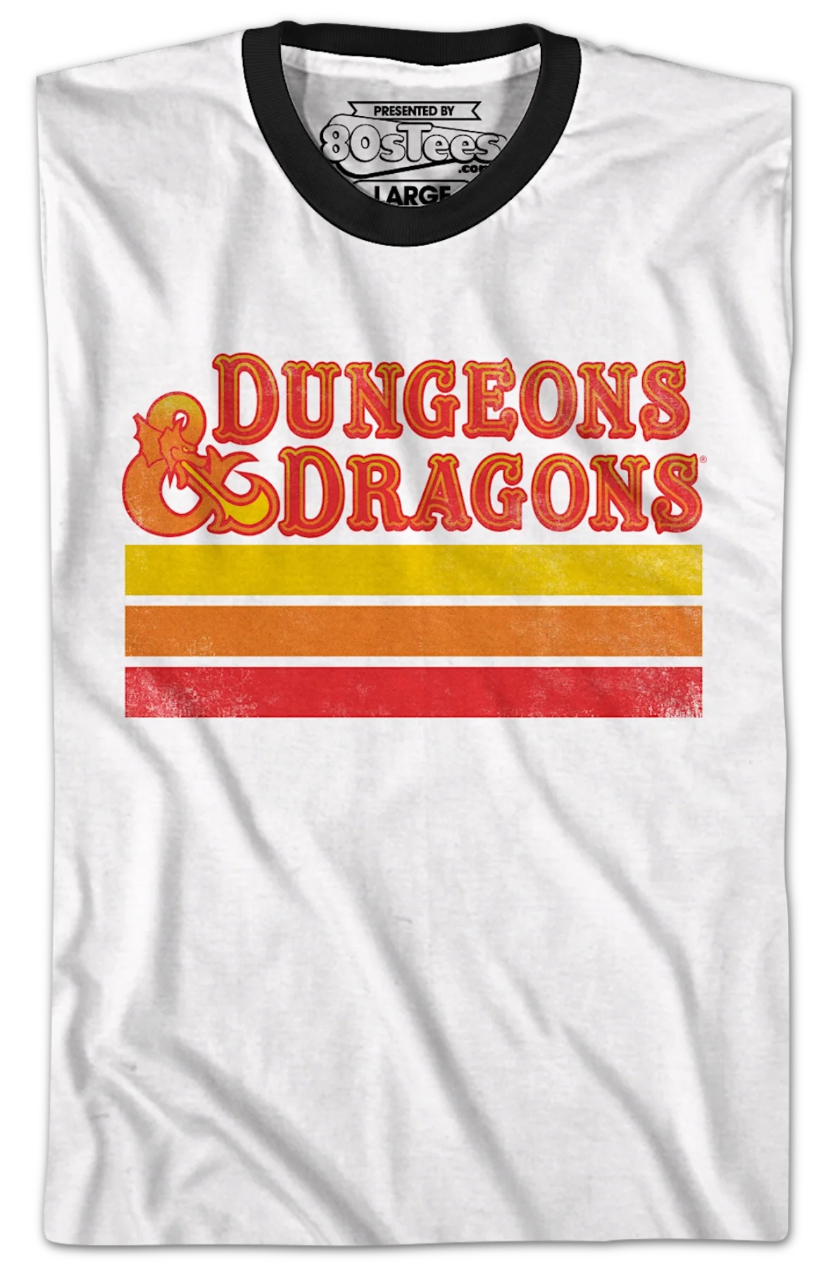 Retro Stripes Dungeons & Dragons Ringer Shirt - Image 2
