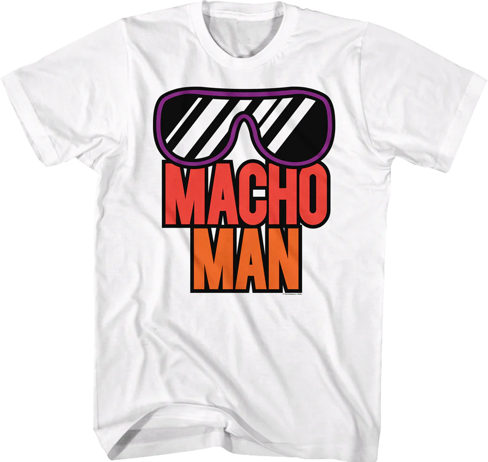 Retro Sunglasses Macho Man Randy Savage T-Shirt