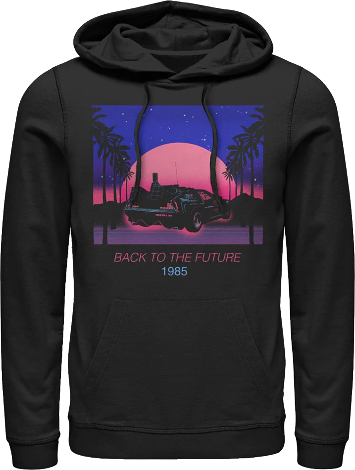 Retro Sunset Back To The Future Hoodie