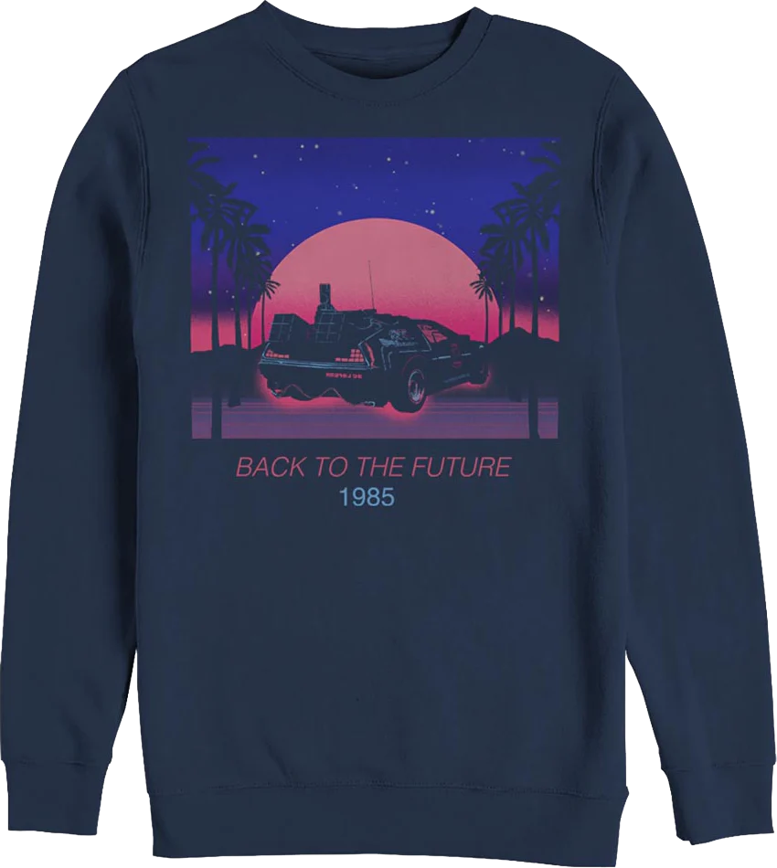 Retro Sunset Back To The Future Sweatshirt
