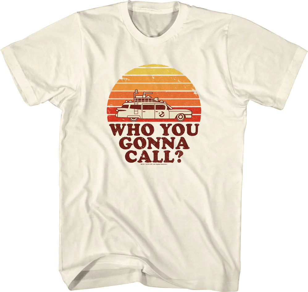 Retro Sunset Ghostbusters T-Shirt