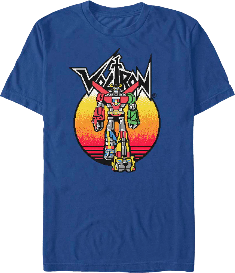 Retro Sunset Voltron T-Shirt