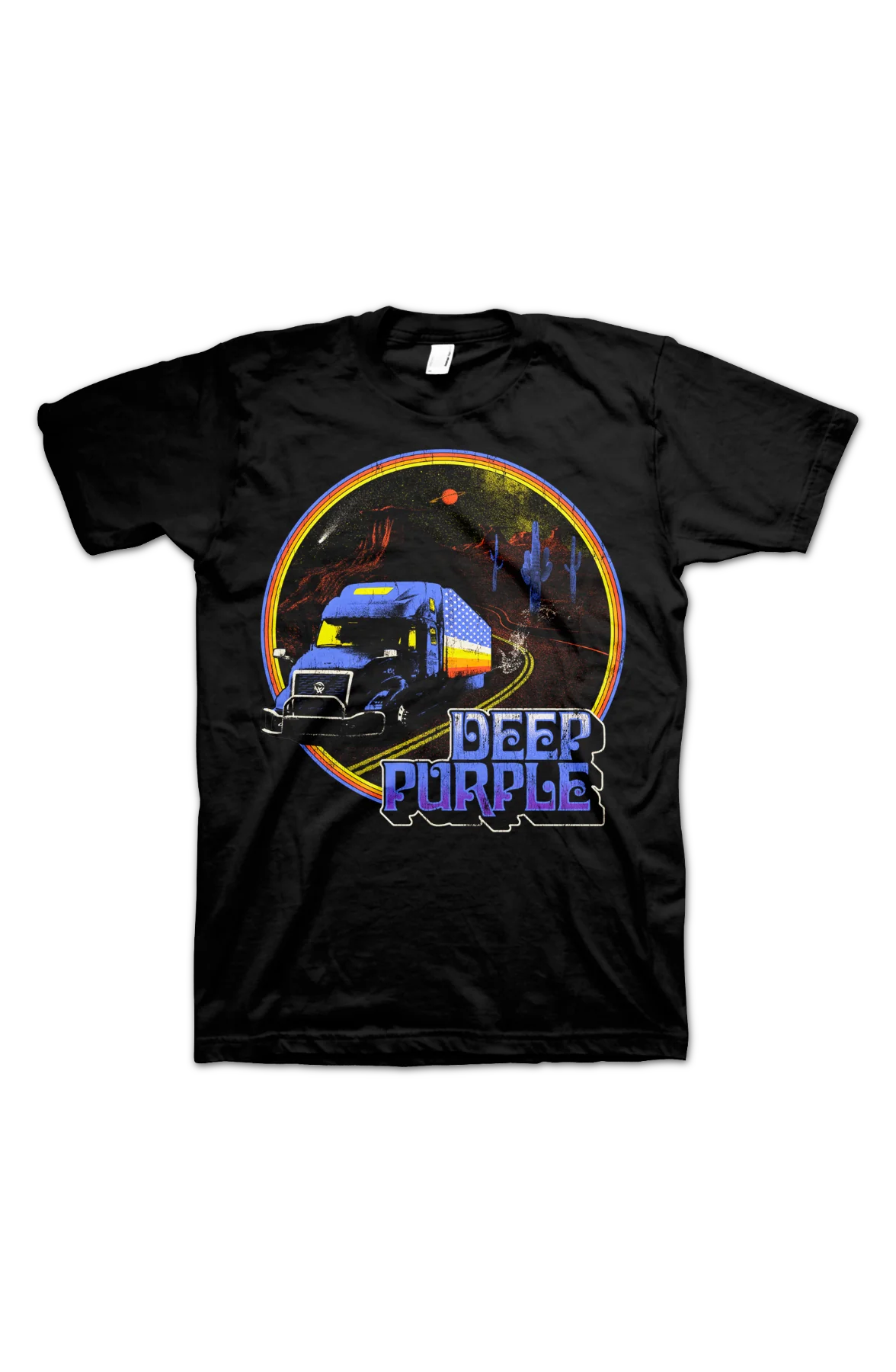 Retro Truck Deep Purple T-Shirt - Image 2