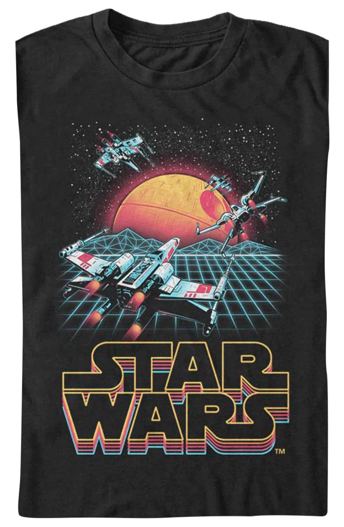 Retro X-Wing Starfighters Star Wars T-Shirt - Image 2