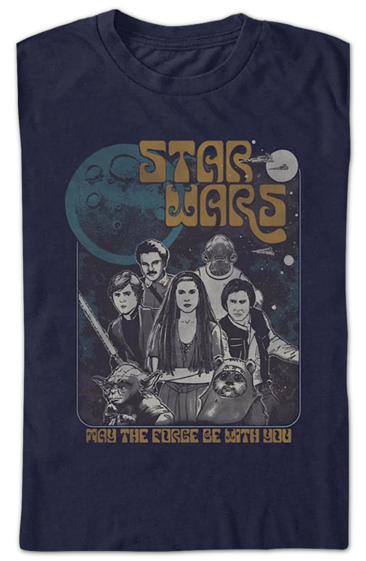 Return Of The Jedi May The Force Be With You Star Wars T-Shirt - Image 2