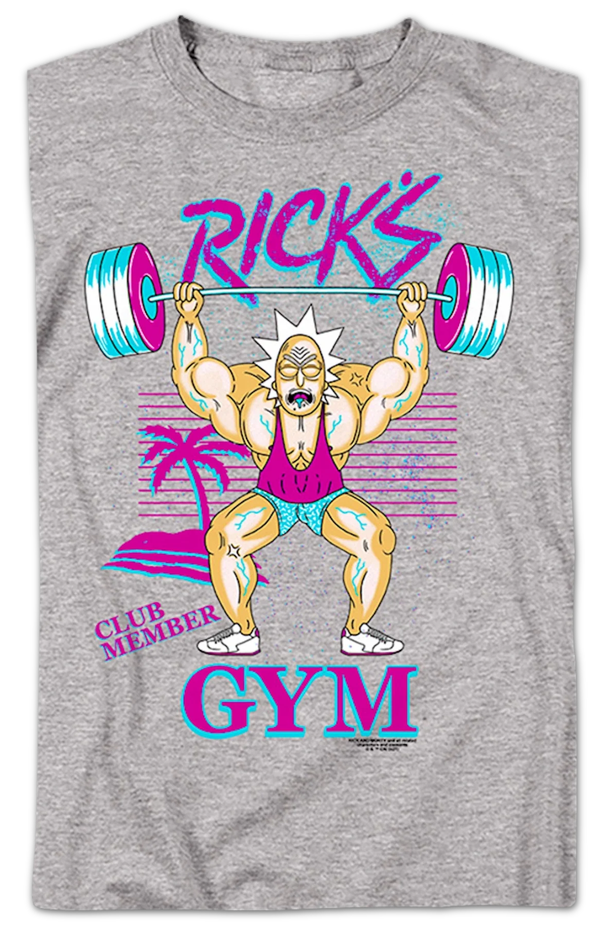 Rick's Gym Rick And Morty T-Shirt - Image 2